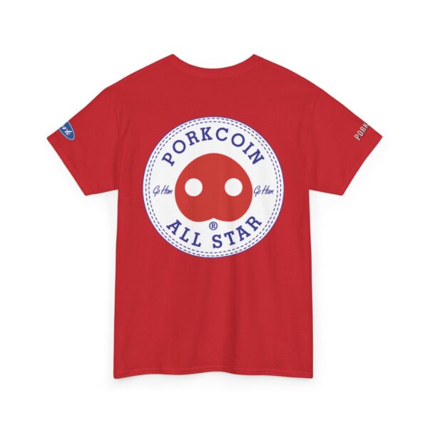 Porkcoin King of Meme Coins Unisex Heavy Cotton Tee - Image 5
