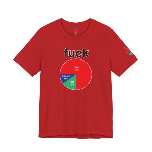 Fuck Pie Chart Tee Shirt - Image 32
