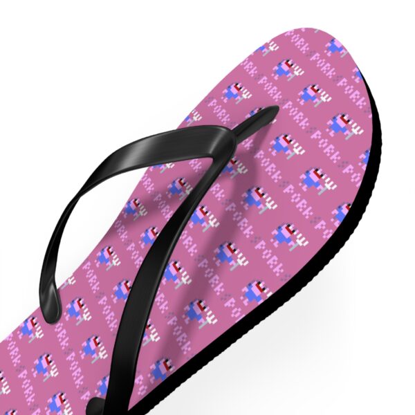 Pixel Pork Flip Flops Unisex - Image 3