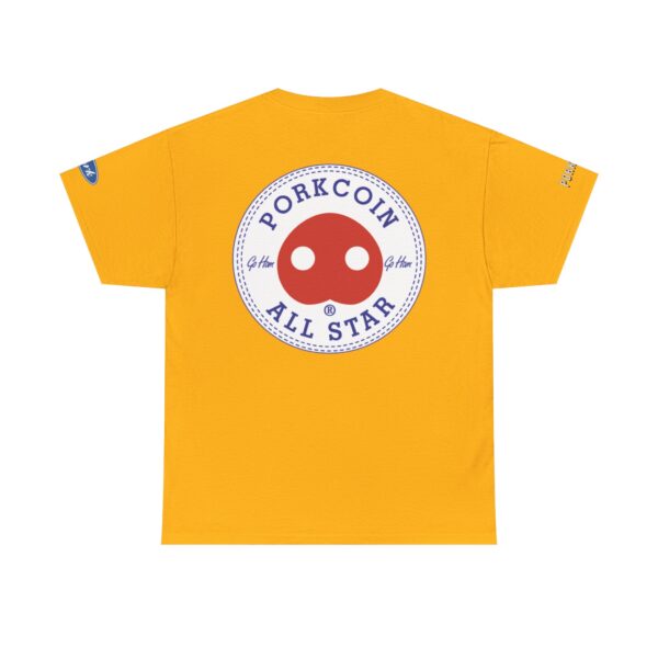 Porkcoin King of Meme Coins Unisex Heavy Cotton Tee - Image 8