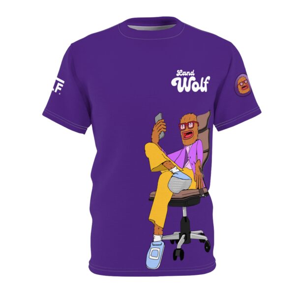 Landwolf On The Phone Unisex Cut & Sew Tee - Image 2