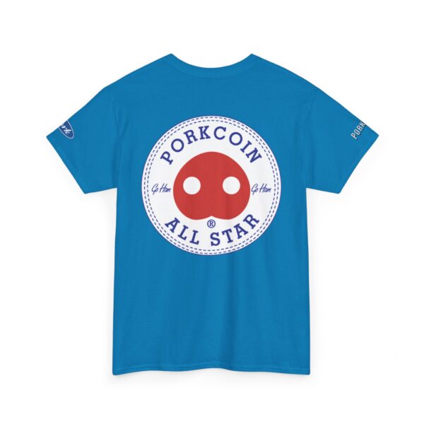 Porkcoin King of Meme Coins Unisex Heavy Cotton Tee - Image 14