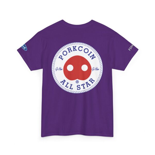 Porkcoin King of Meme Coins Unisex Heavy Cotton Tee - Image 17