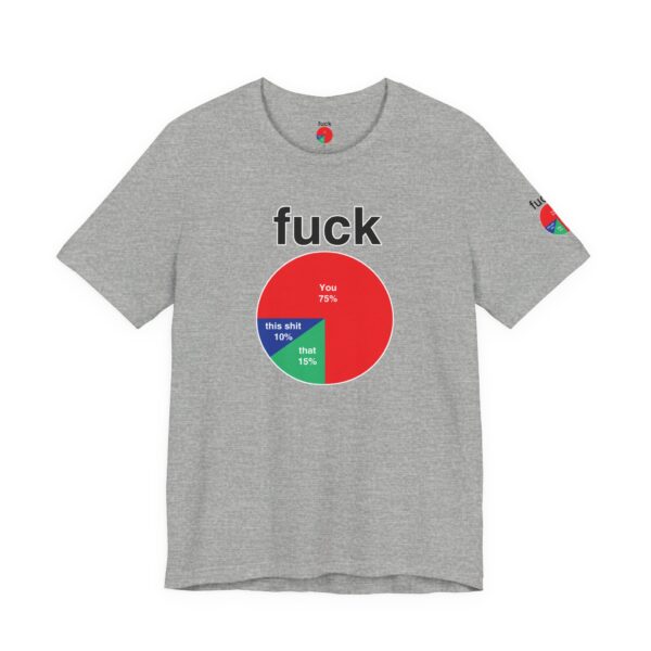 Fuck Pie Chart Tee Shirt - Image 24