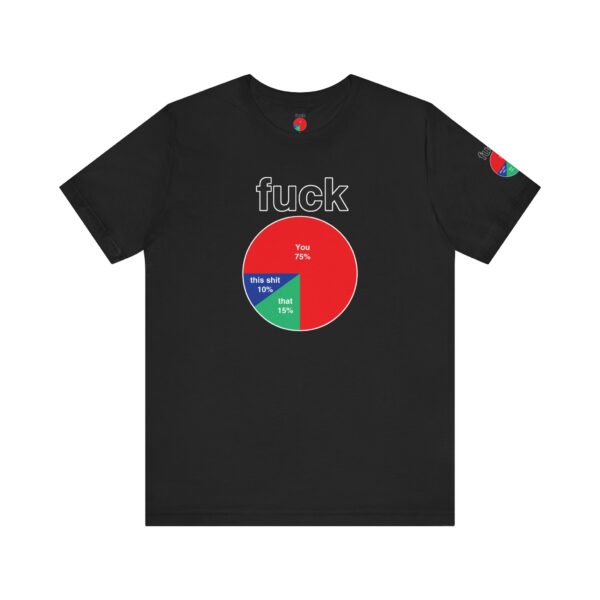 Fuck Pie Chart Tee Shirt - Image 14