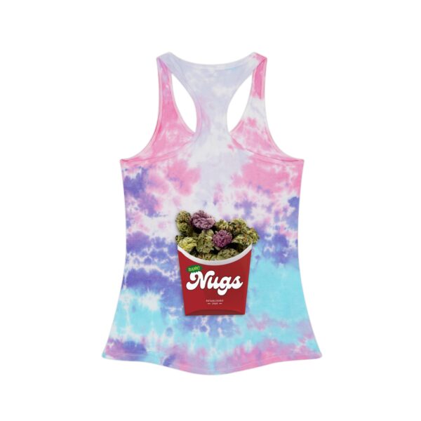 Iron Lion Dank Nugs Womens Racerback Tye Dye Tank Top - Image 3