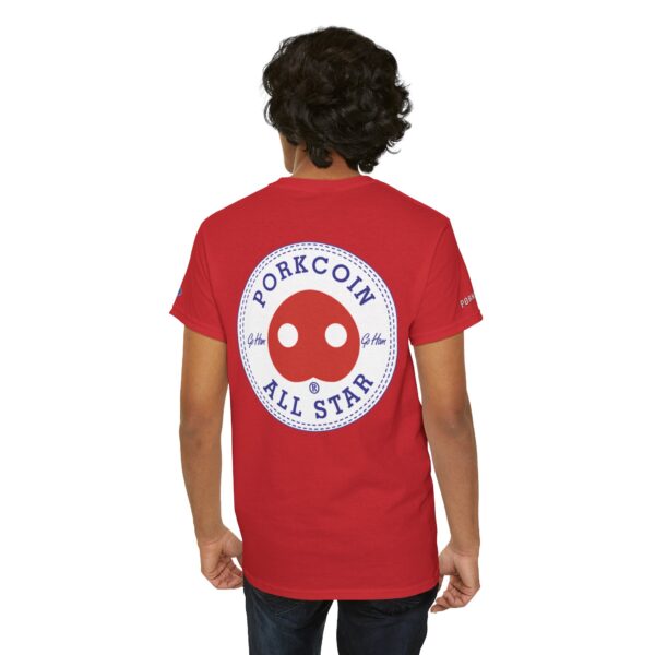 Porkcoin King of Meme Coins Unisex Heavy Cotton Tee - Image 6
