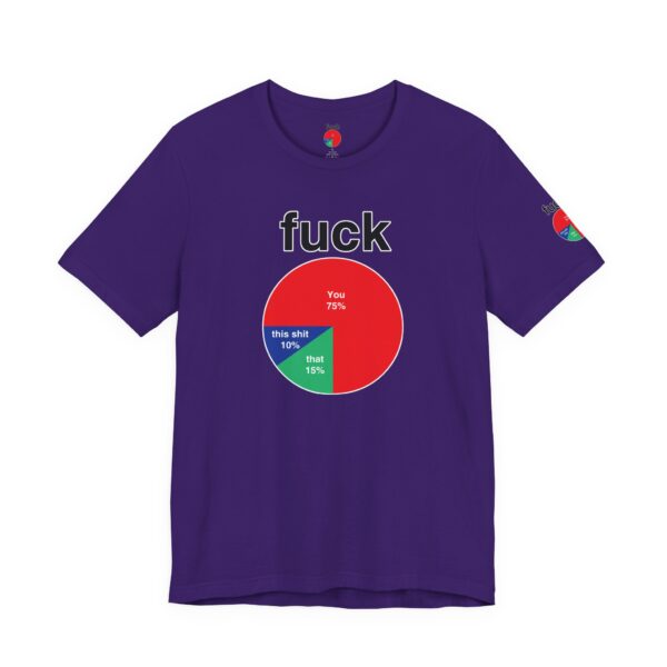 Fuck Pie Chart Tee Shirt - Image 28