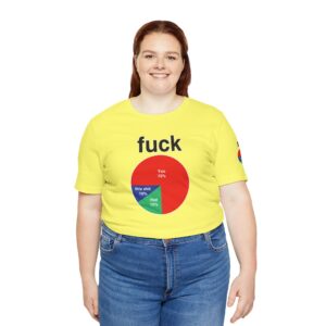 Fuck Pie Chart Tee Shirt