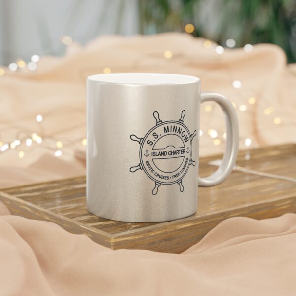 S.S. Minnow Island Charter Metallic Mug (SilverGold) - Image 4