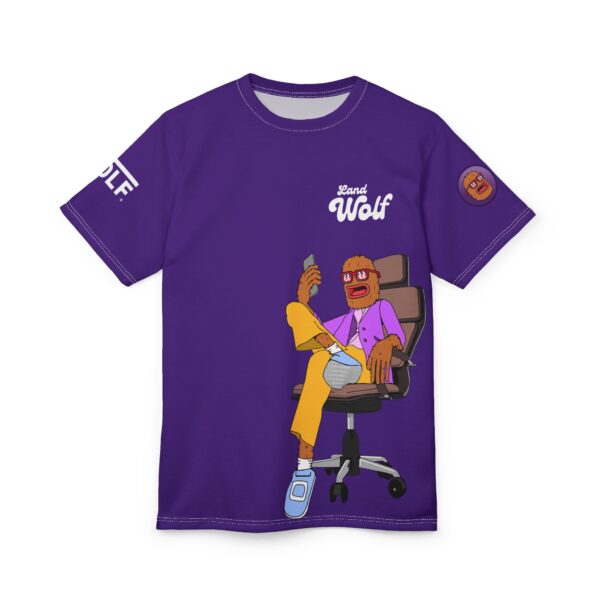 Landwolf On The Phone Unisex Cut & Sew Tee - Image 3