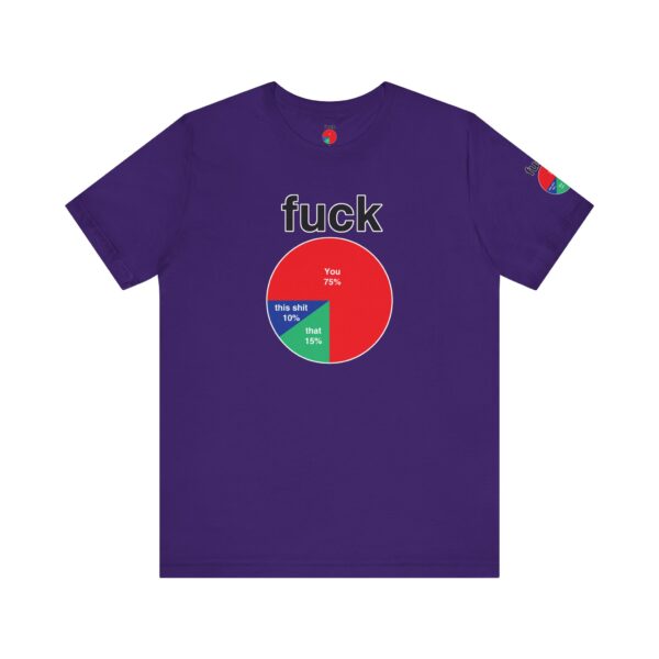 Fuck Pie Chart Tee Shirt - Image 26
