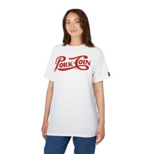 Pork Coin Bottle Cap Retro-Inspired Unisex Cut & Sew Tee