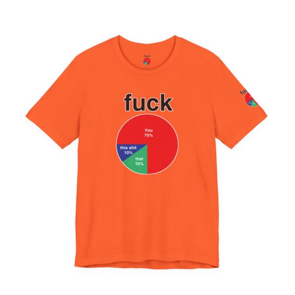 Fuck Pie Chart Tee Shirt - Image 12