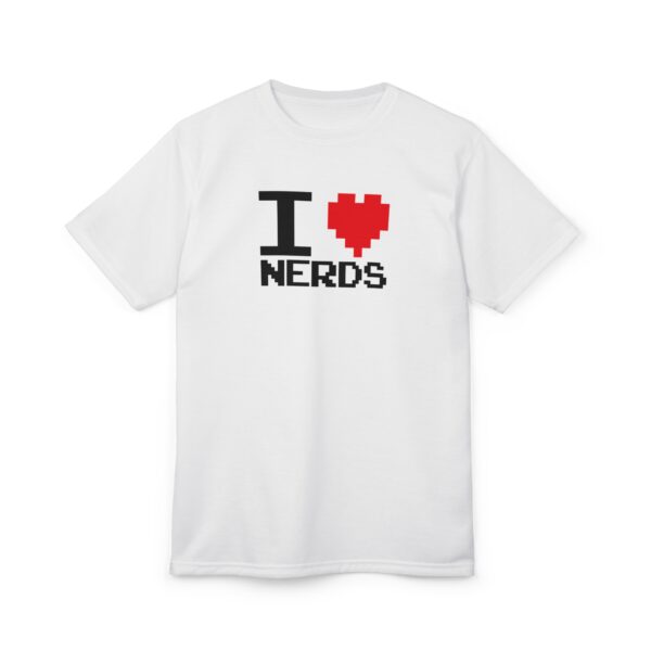 I Love Nerds Arcade Pixel Unisex Cut & Sew Tee - Image 3