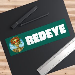 Redeye Bumper Sticker — Vintage Skeleton Floral Design