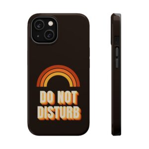 Do Not Disturb Retro Phone Case – 70s Rainbow MagSafe Compatible Magnetic Case for iPhone 18, 17, 16 & Galaxy S26